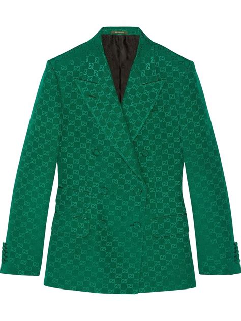 gucci print green blazer|gucci blazer sale.